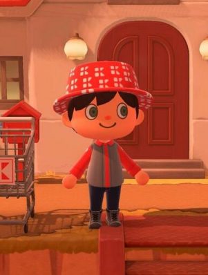 Kaufland Avatar steht neben einem virtuellen Einkaufswagen mit einem Kaufland Logo im Metaverse