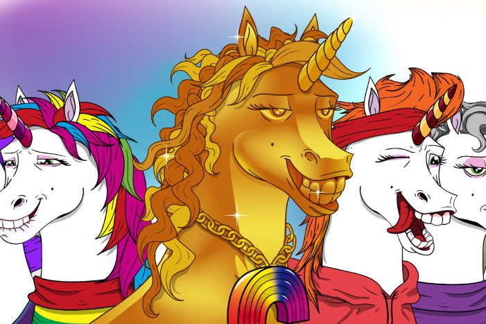 Virtuelle-Fruchtgummi-Katjes-NFT-Einhoerner