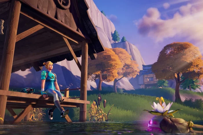 Metaverse Fortnite Creative 2.0 Szene einer eigenen erstellten Welt