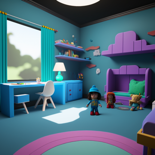 Künstliche Intelligenz interpretiert eine Roblox Metaverse Welt